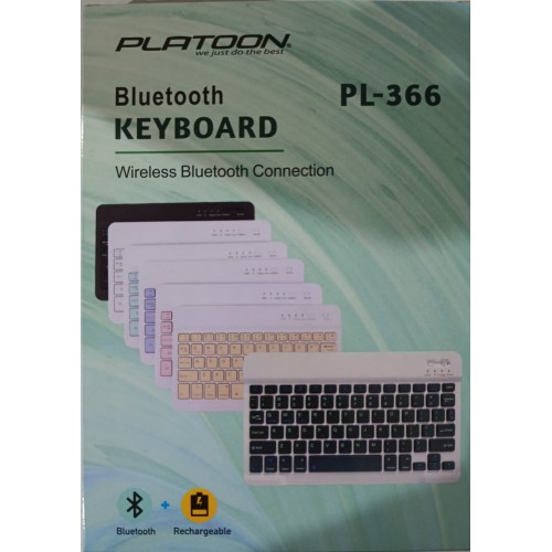 PL-366 BLUETOOTH ŞARJLI MİNİ KLAVYE RENKLER MEVCUT